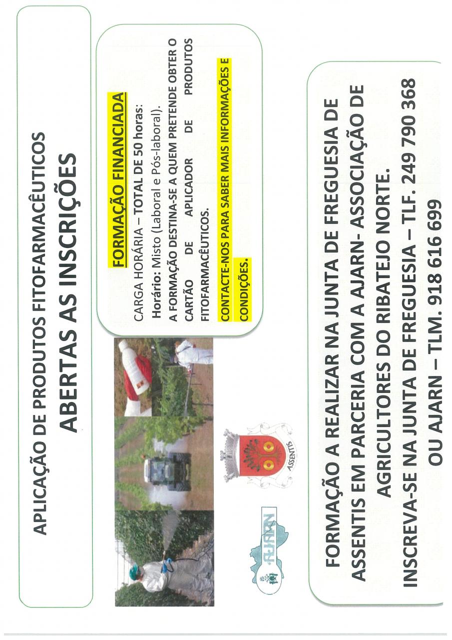 Forma&ccedil;&atilde;o Aplica&ccedil;&atilde;o de produtos Fitofarmac&ecirc;uticos